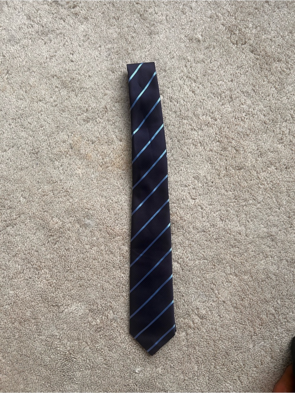 Classic Navy Stripe Childrens Place Kids Tie - Blue Accent